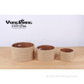 eco-friendly Circular linen storage basket